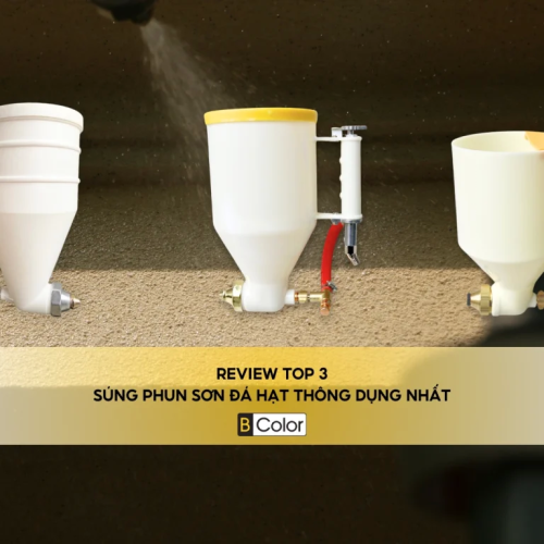 Súng phun sơn đá loại nào tốt? Review chi tiết Deway Việt Nam